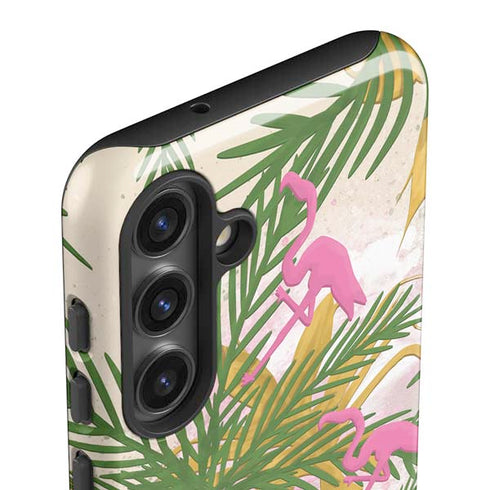 Flamingo Pattern Galaxy S25 Impact Case